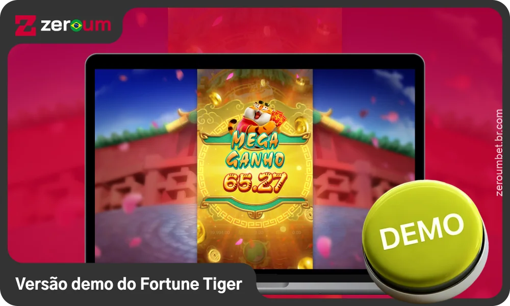 A versão demo do Fortune Tiger na Zeroum Bet permite que você experimente o jogo gratuitamente antes de apostar com dinheiro real